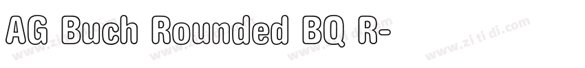 AG Buch Rounded BQ R字体转换